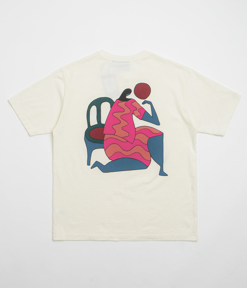 by Parra Face Ball T-Shirt in Off White