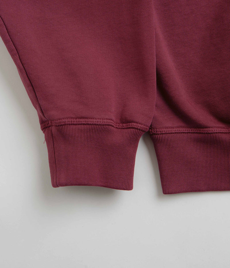 by Parra Fire Lemon Crewneck Sweatshirt in Washed Beet Red
