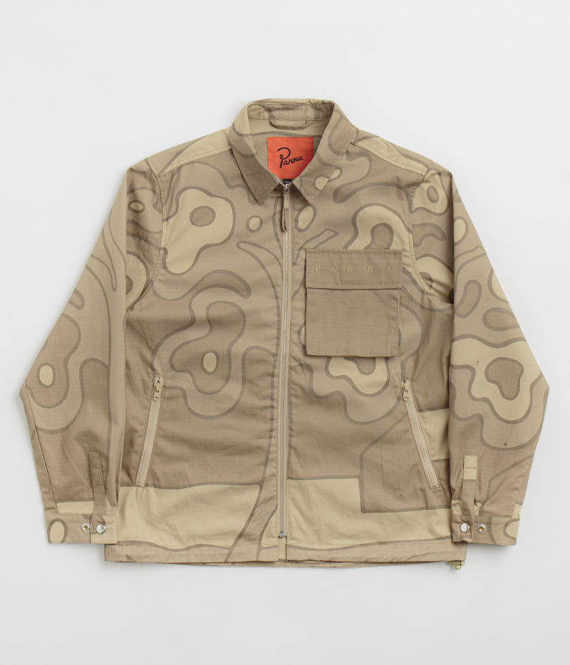 by Parra Fruit Tree Camo Shirt in Tan