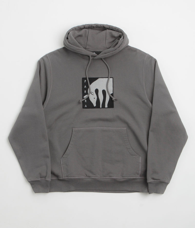 by Parra Get On The Donkey Hoodie in Washed Grey