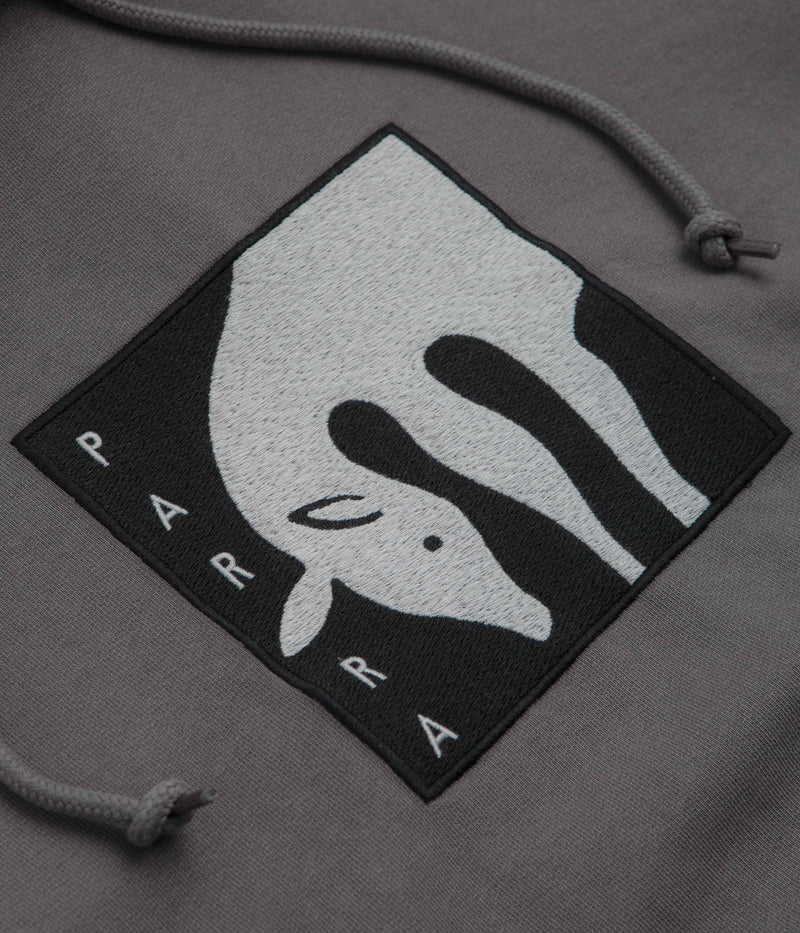by Parra Get On The Donkey Hoodie in Washed Grey