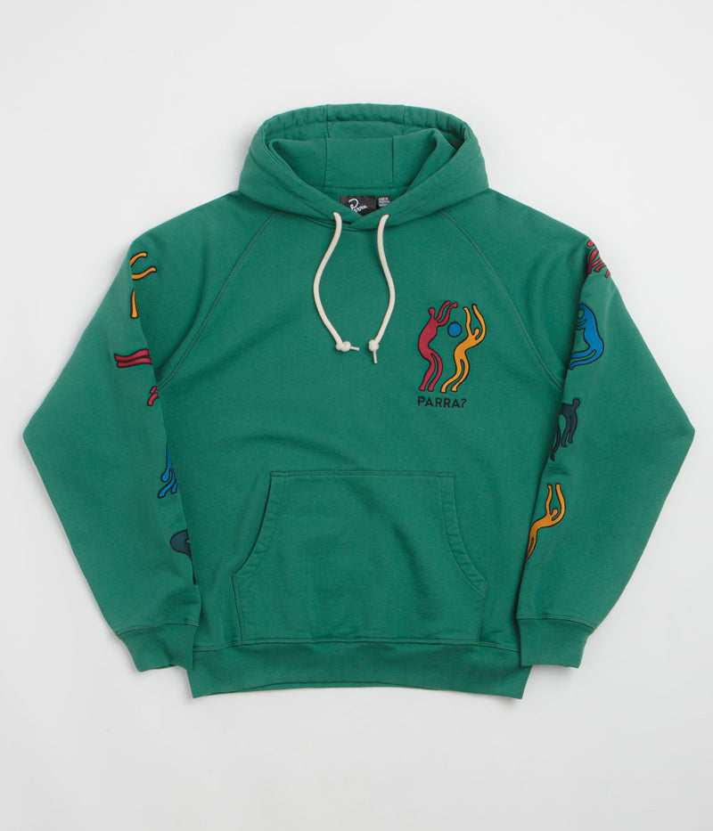 by Parra La Chambre Nuit Hoodie in Washed Green