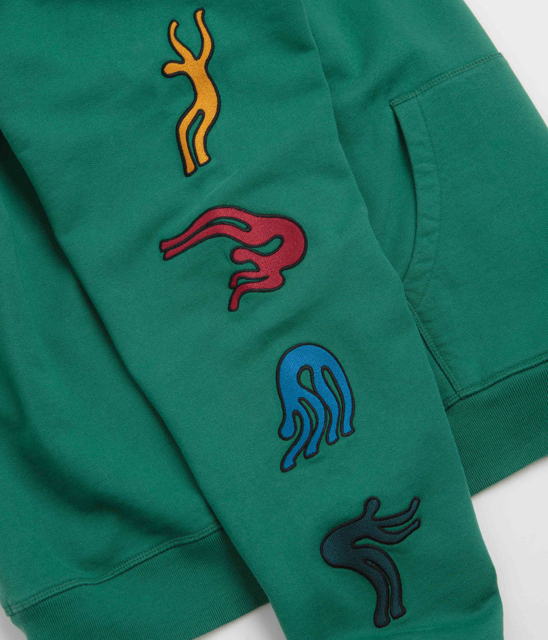 by Parra La Chambre Nuit Hoodie in Washed Green