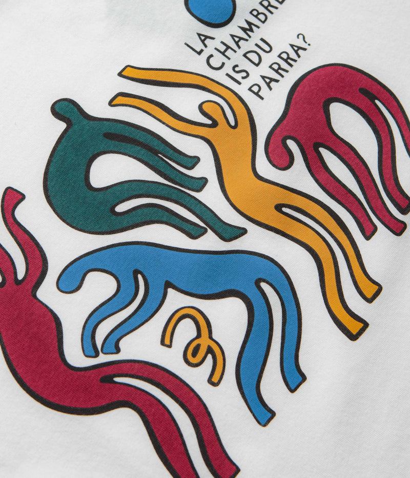 by Parra La Chambre Nuit T-Shirt in White