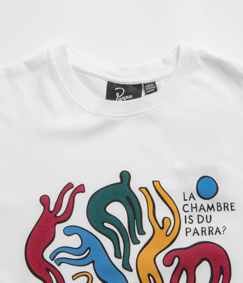 by Parra La Chambre Nuit T-Shirt in White