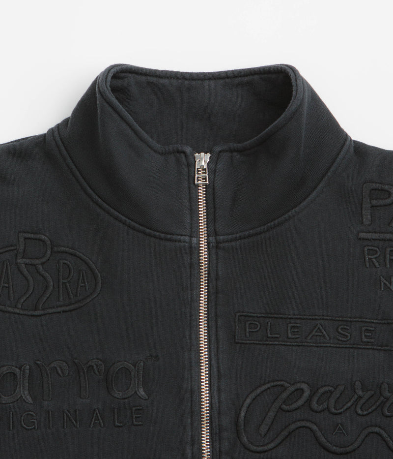 by Parra Media Training Quarter Zip Sweatshirt in Black