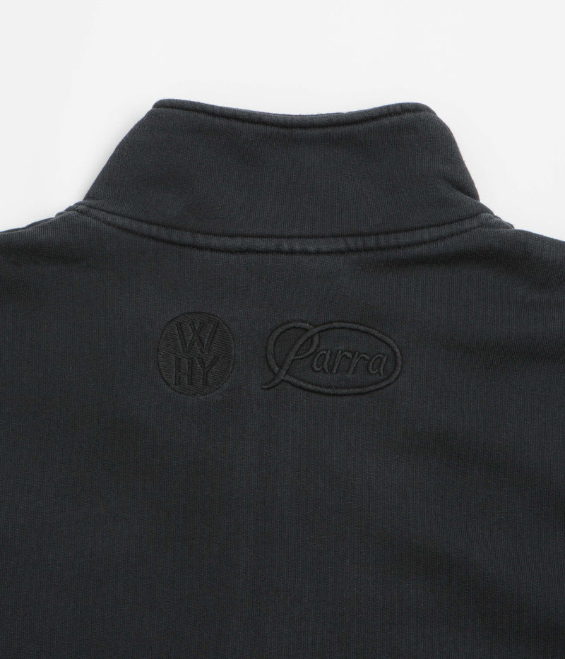 by Parra Media Training Quarter Zip Sweatshirt in Black