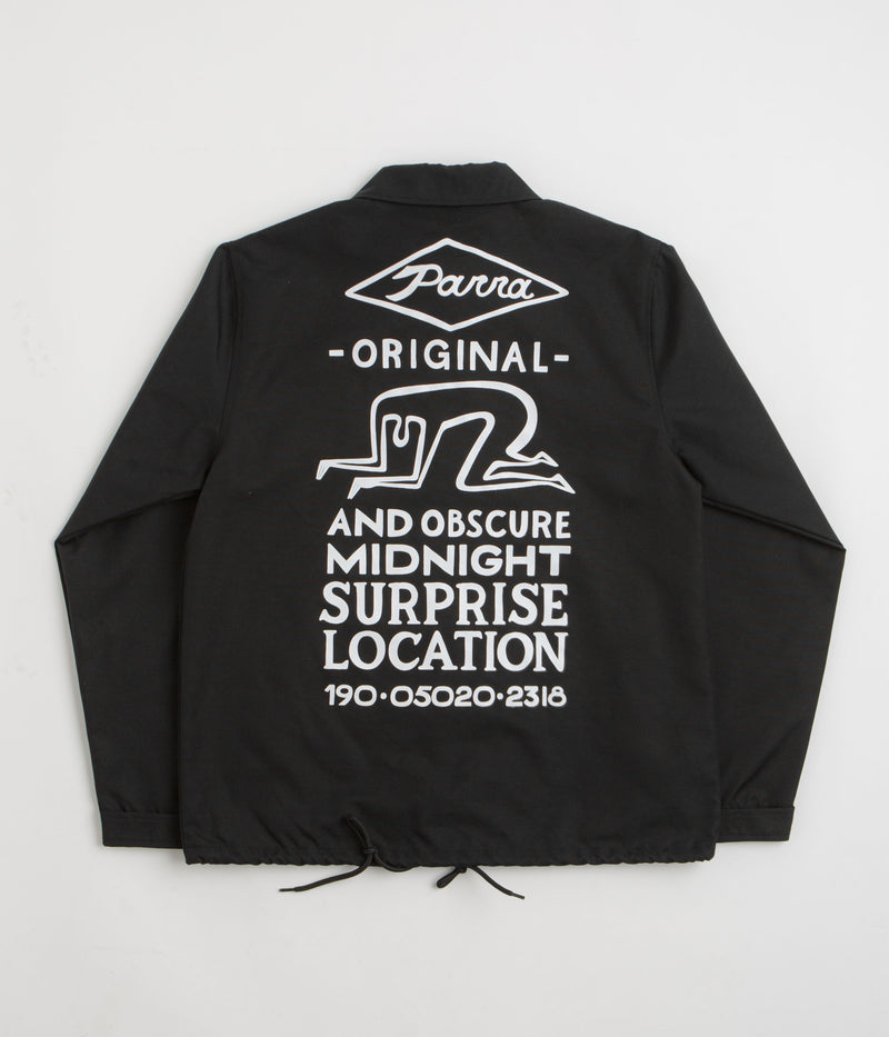 by Parra Midnight Surprise Coach Jacket in Black