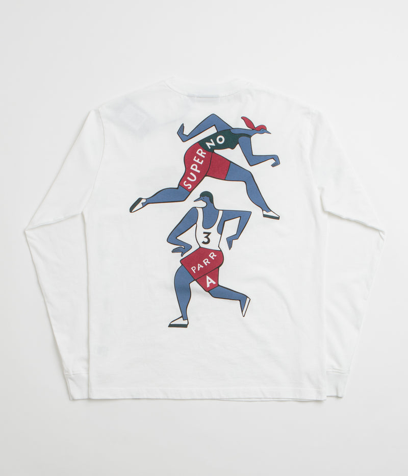 by Parra Not Finished Long Sleeve T-Shirt in White