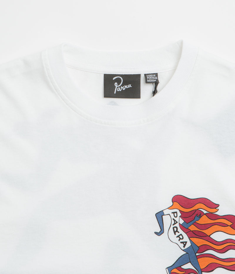 by Parra Not Finished Long Sleeve T-Shirt in White