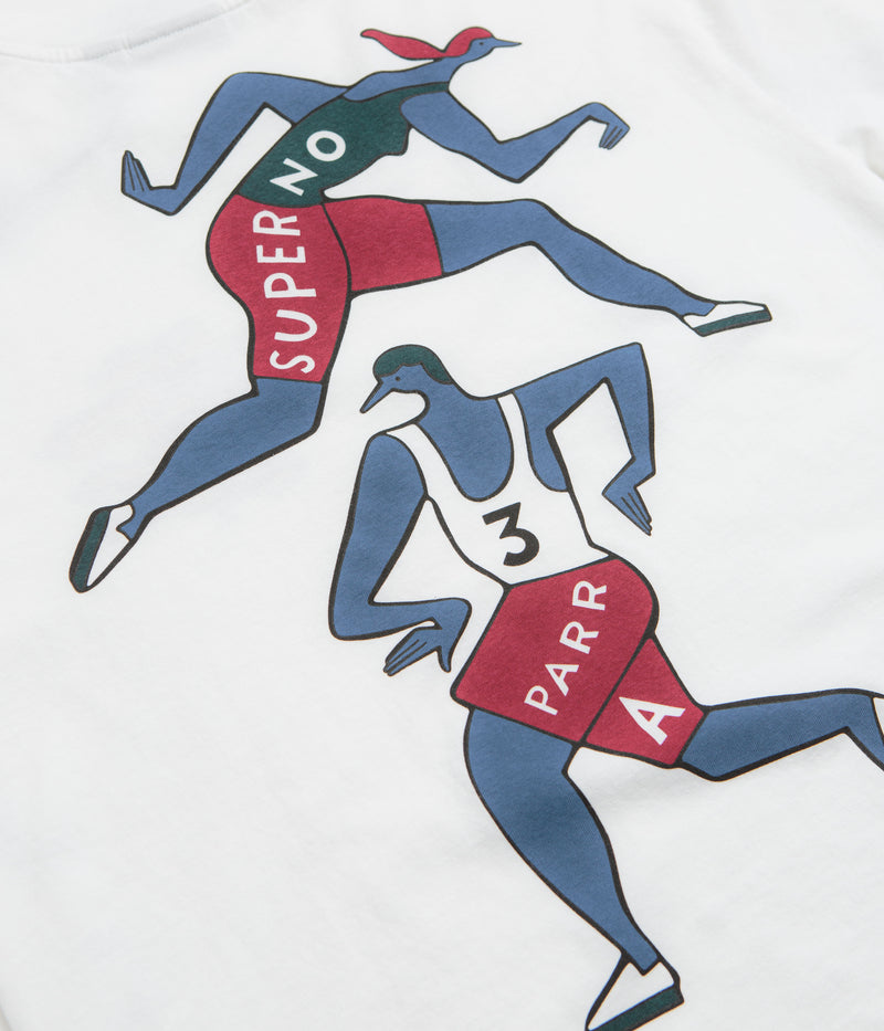 by Parra Not Finished Long Sleeve T-Shirt in White