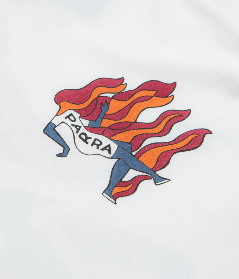 by Parra Not Finished Long Sleeve T-Shirt in White