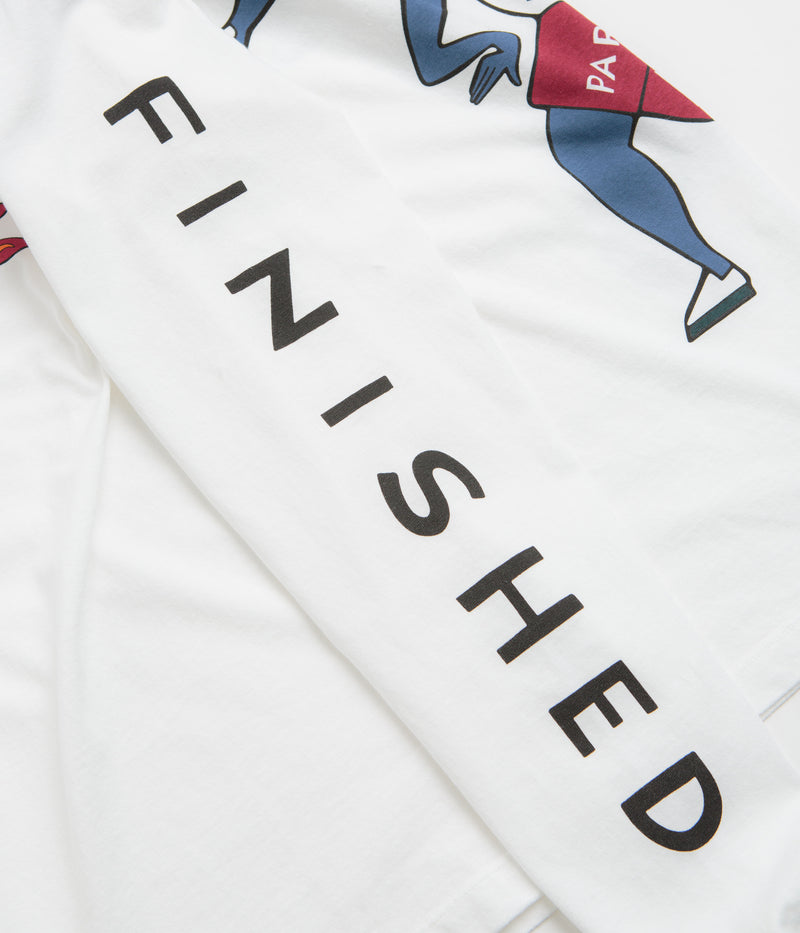 by Parra Not Finished Long Sleeve T-Shirt in White