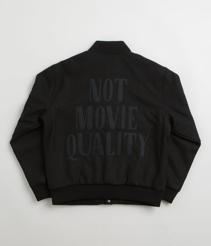 by Parra Not Movie Quality Varsity Jacket in Black