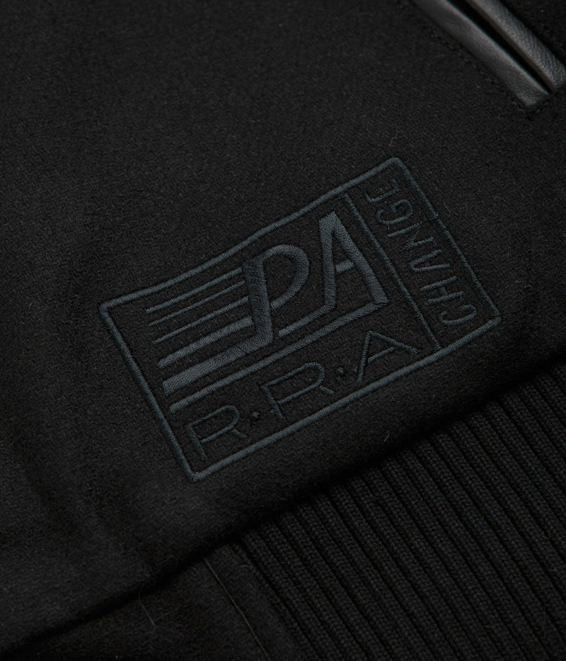 by Parra Not Movie Quality Varsity Jacket in Black