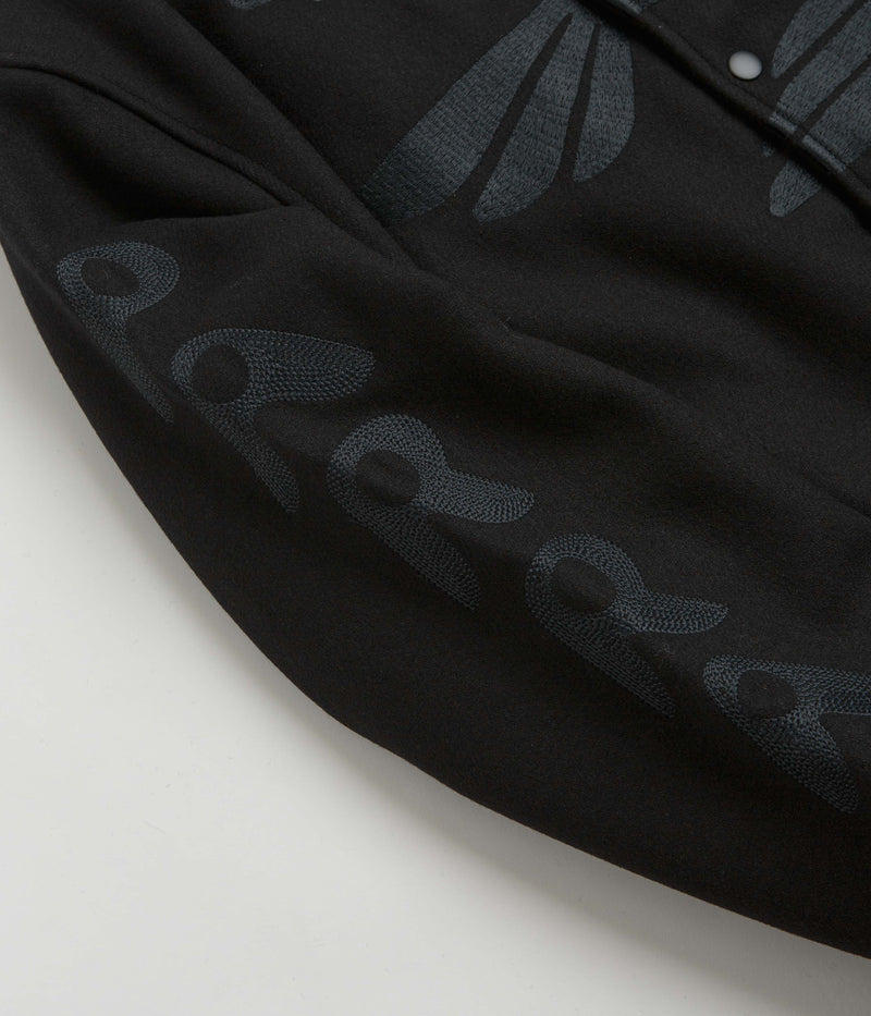 by Parra Not Movie Quality Varsity Jacket in Black