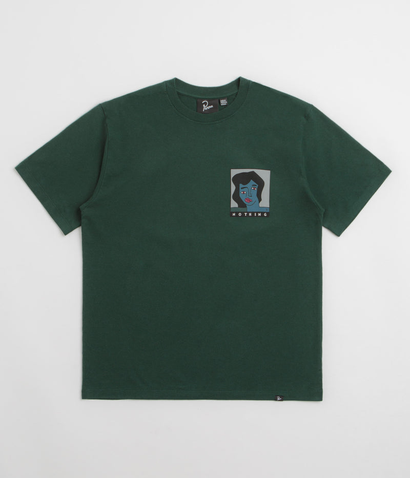 by Parra Nothing Please T-Shirt in Pine Green