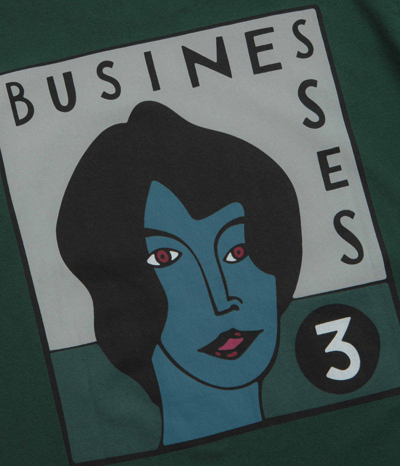 by Parra Nothing Please T-Shirt in Pine Green