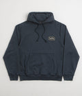 by Parra Oval Logo Hoodie in Washed Blue