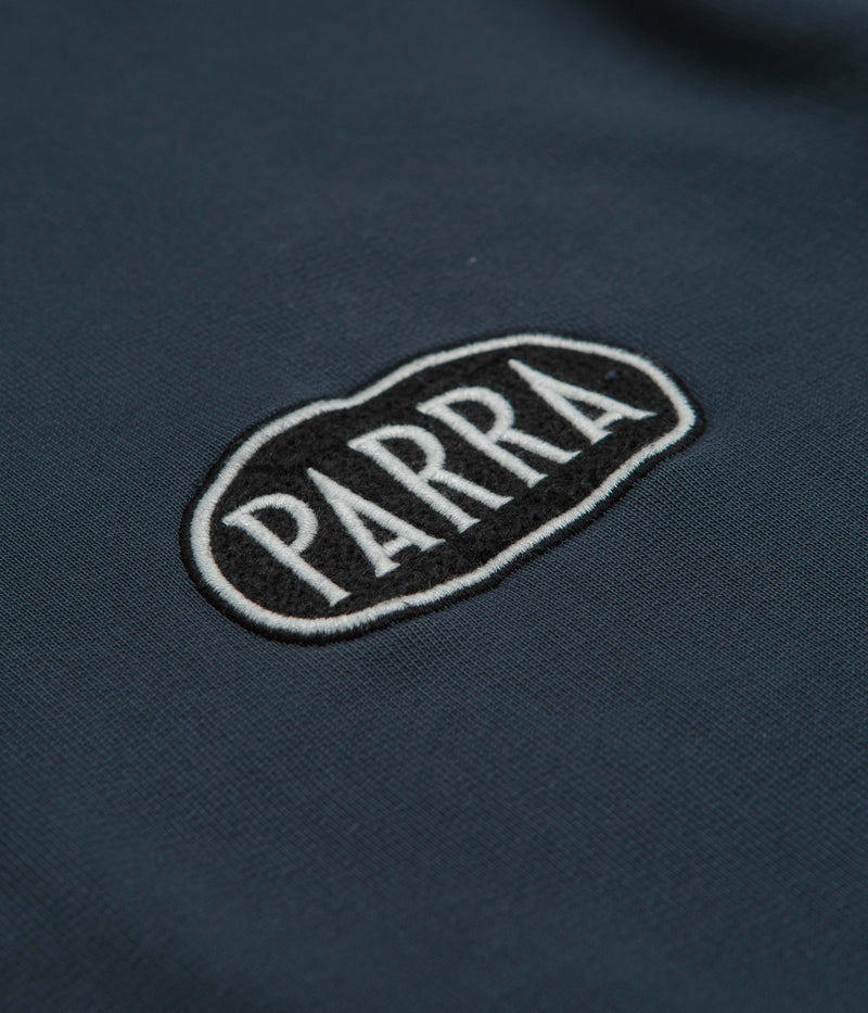by Parra Oval Logo Hoodie in Washed Blue