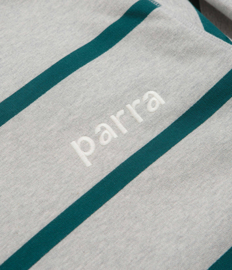 by Parra Pristine Striper Crewneck Sweatshirt in Heather Grey