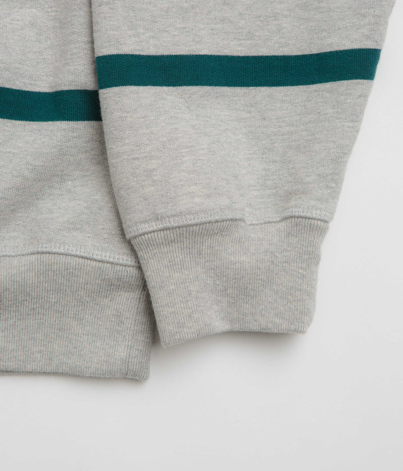 by Parra Pristine Striper Crewneck Sweatshirt in Heather Grey
