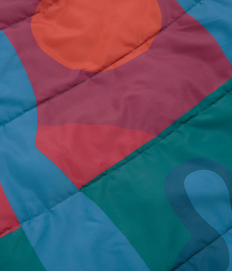 by Parra Protect The Sun Reversible Puffer Jacket in Brown