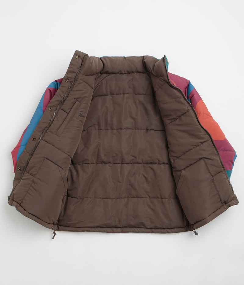 by Parra Protect The Sun Reversible Puffer Jacket in Brown