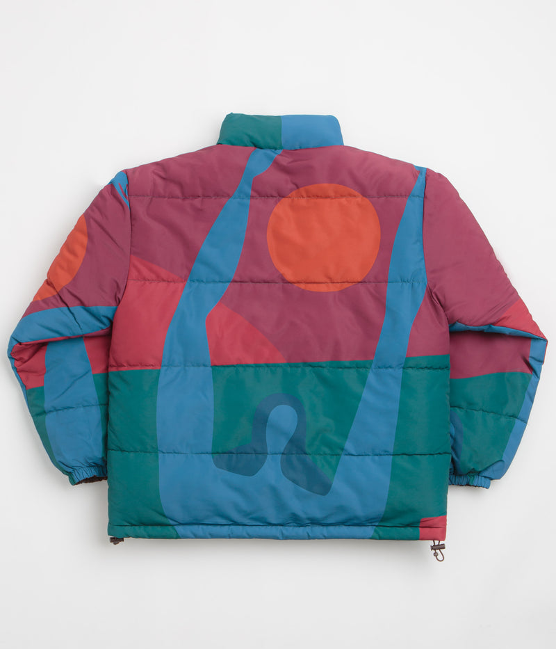 by Parra Protect The Sun Reversible Puffer Jacket in Brown