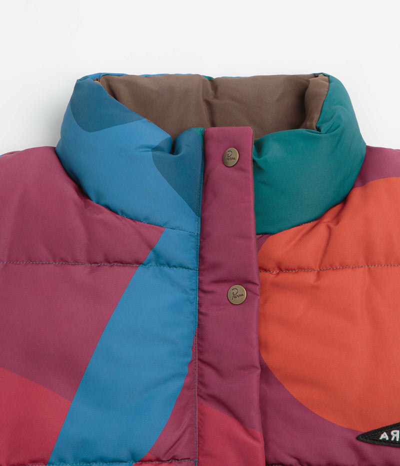 by Parra Protect The Sun Reversible Puffer Jacket in Brown