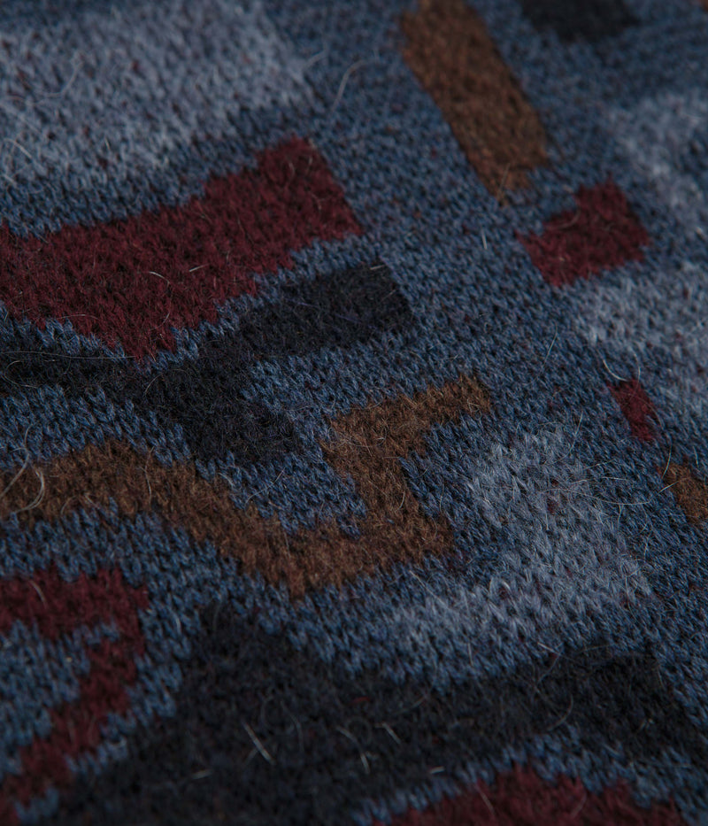 by Parra Repeat FTP Booster Knitted Sweatshirt in Blue