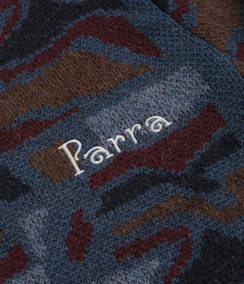 by Parra Repeat FTP Booster Knitted Sweatshirt in Blue