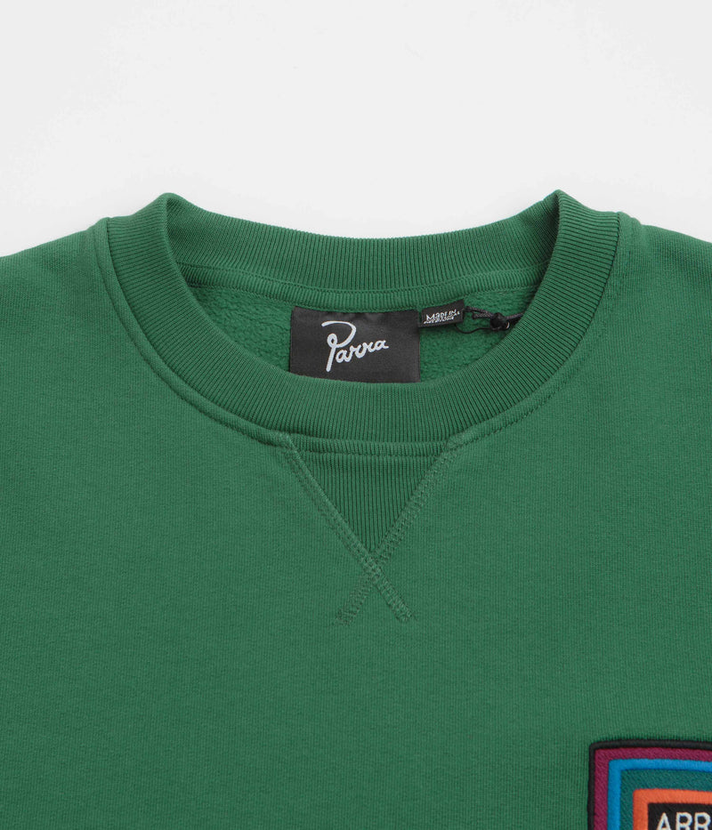 by Parra Repeat Pea Crewneck Sweatshirt in Green