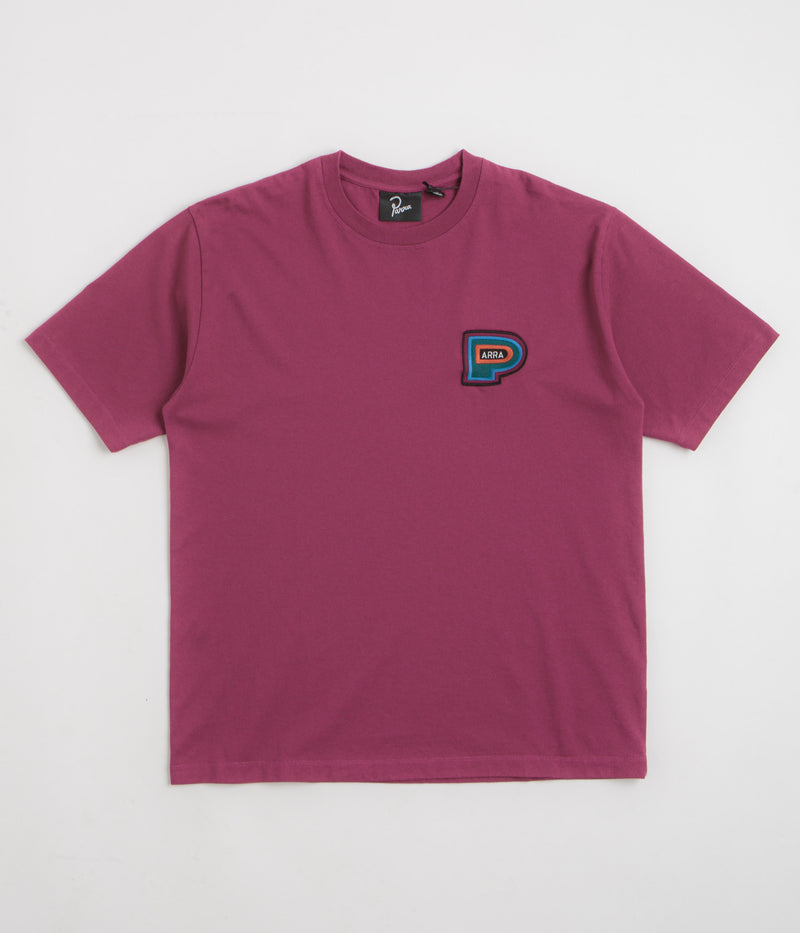 by Parra Repeat Pea T-Shirt in Dark Magenta