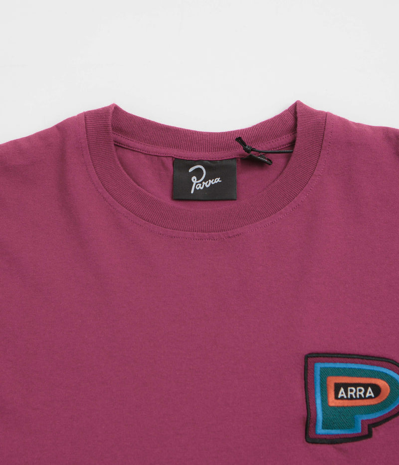 by Parra Repeat Pea T-Shirt in Dark Magenta