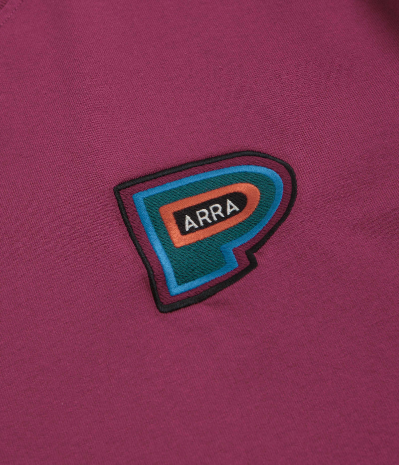 by Parra Repeat Pea T-Shirt in Dark Magenta