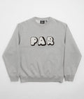 by Parra Rounded Par Crewneck Sweatshirt in Heather Grey
