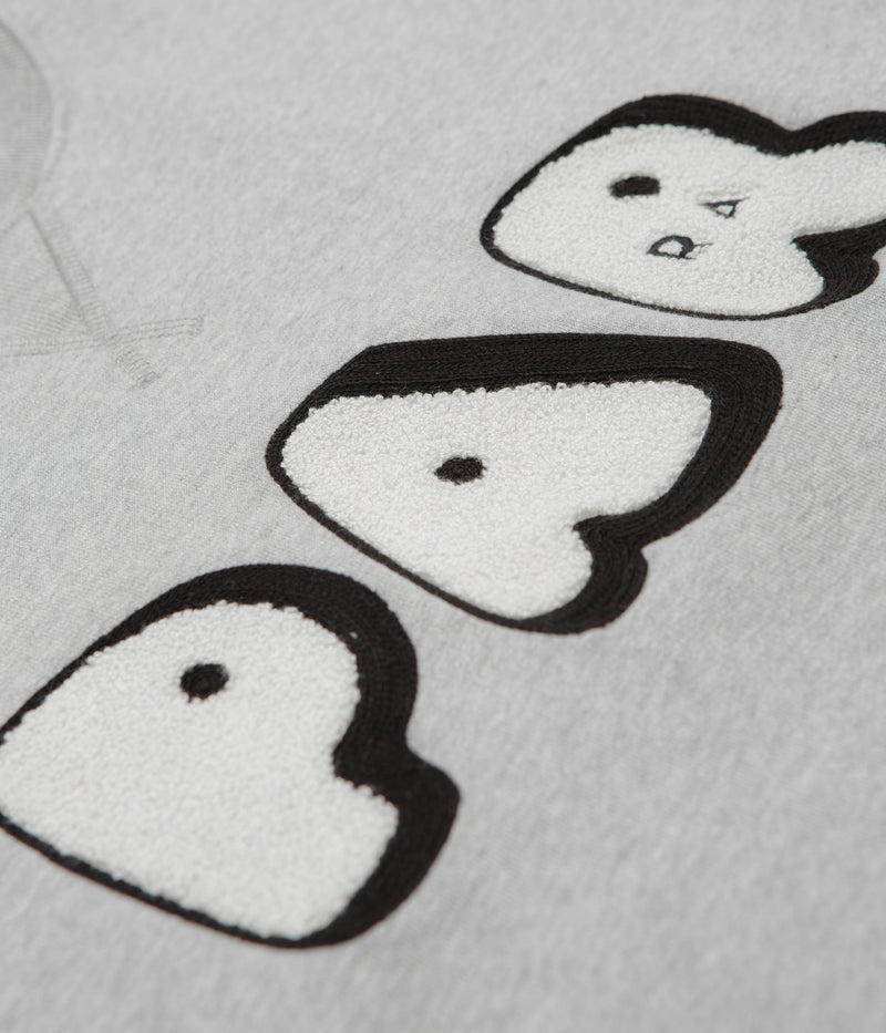 by Parra Rounded Par Crewneck Sweatshirt in Heather Grey