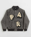 by Parra Rounded Par Varsity Jacket in Dark Grey