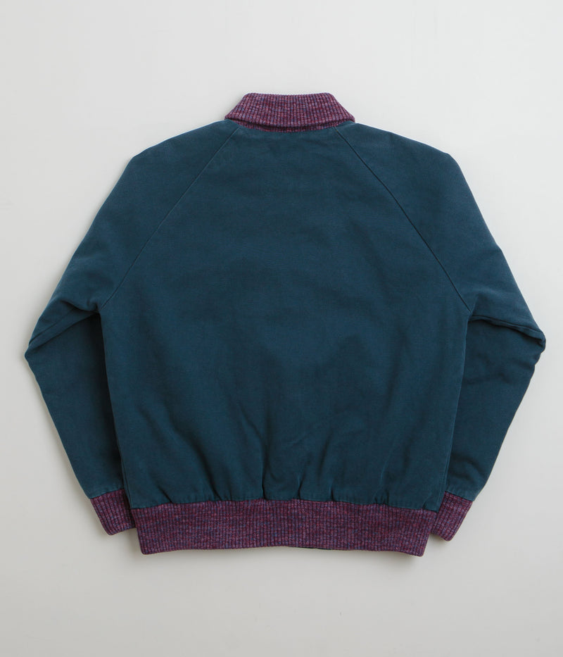 by Parra Skull Stalker Varsity Jacket in Washed Blue