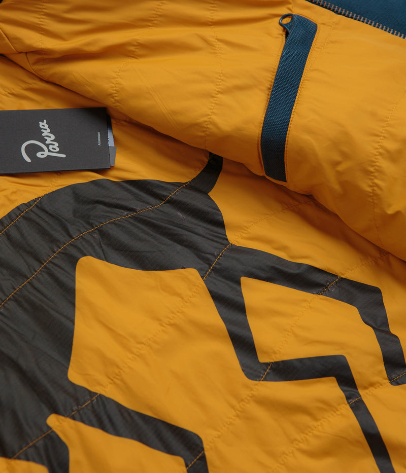 by Parra Skull Stalker Varsity Jacket in Washed Blue