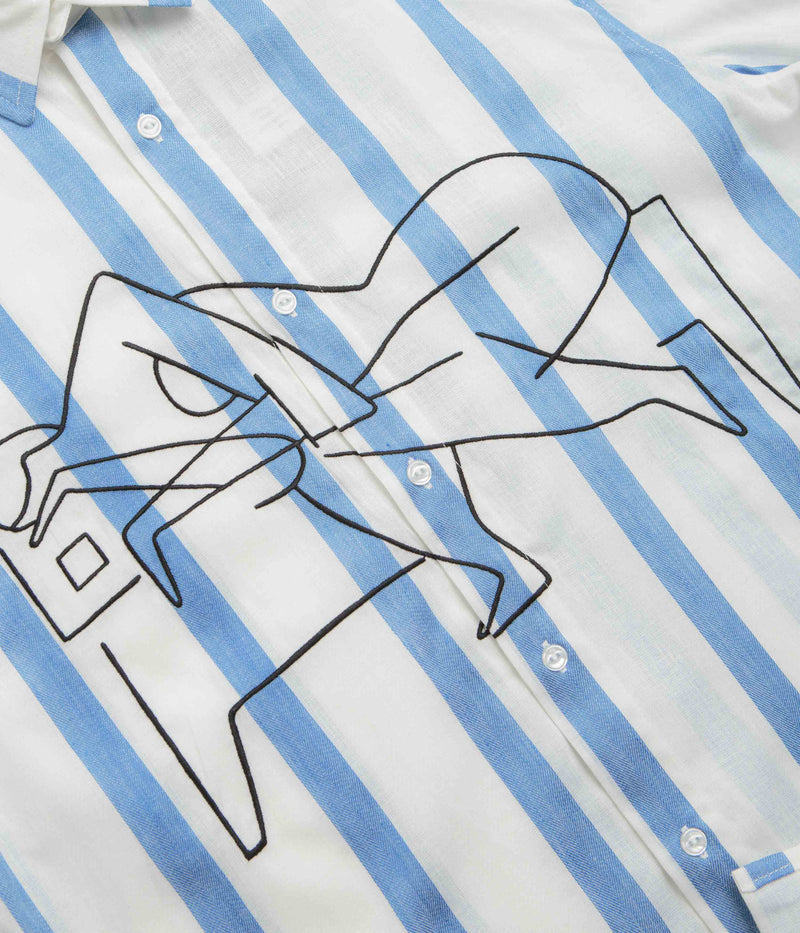 by Parra Sleep Now Short Sleeve Shirt in Blue