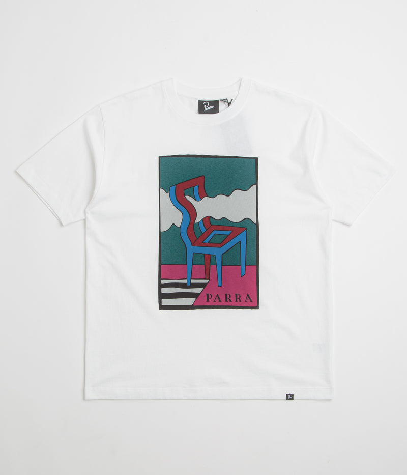 by Parra Smoke Chair T-Shirt in White