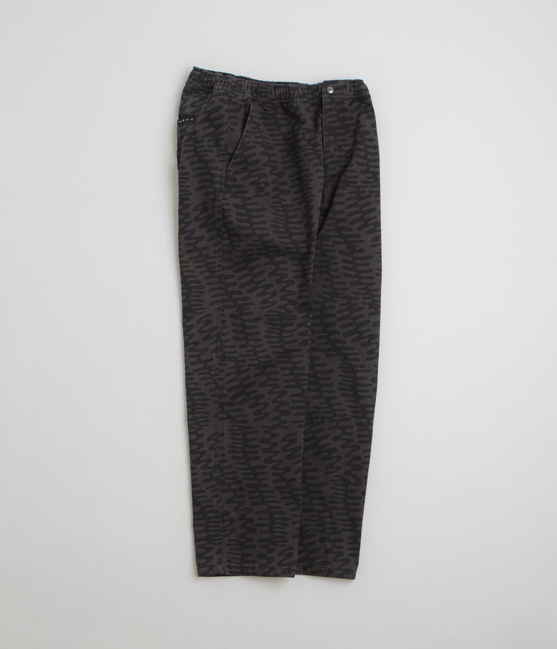 by Parra Stitched Skull Pants in Washed Grey