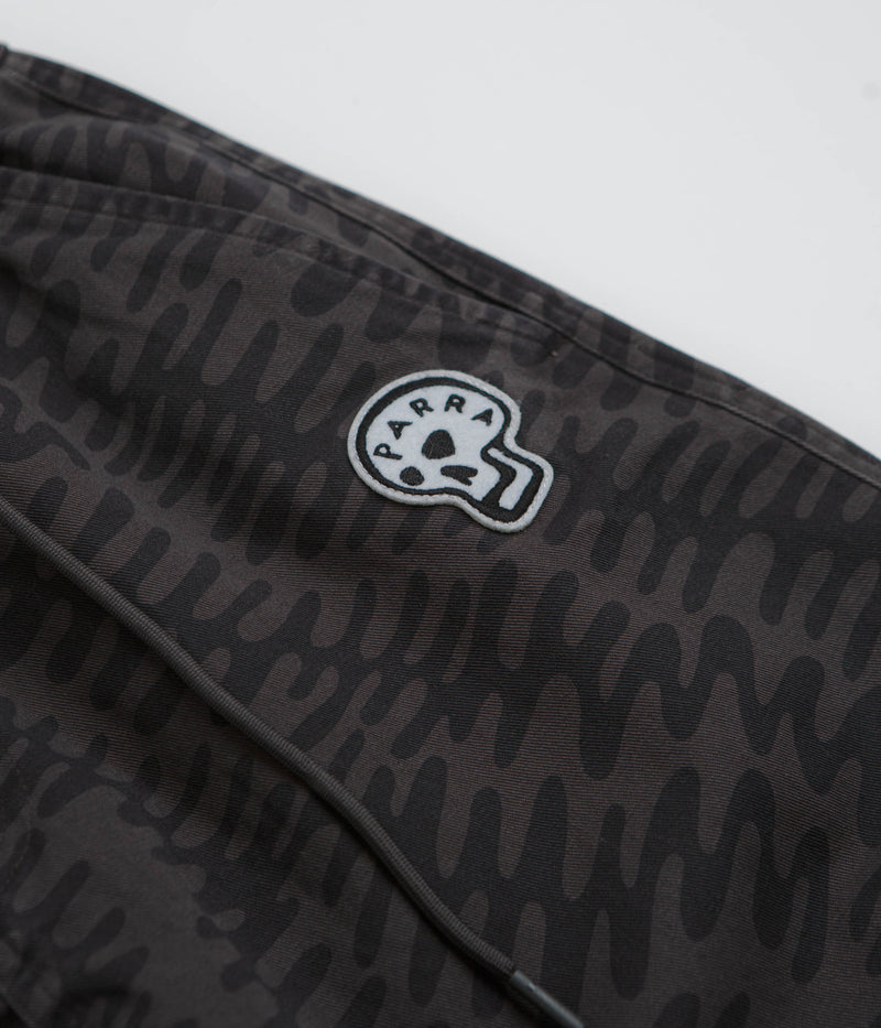 by Parra Stitched Skull Pants in Washed Grey