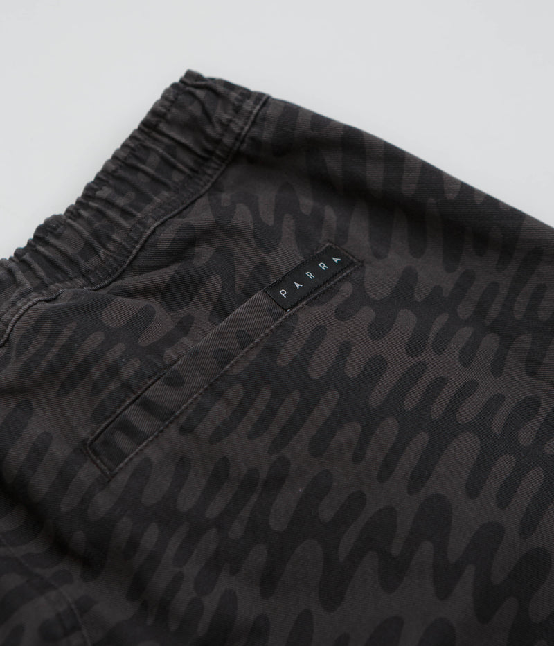 by Parra Stitched Skull Pants in Washed Grey