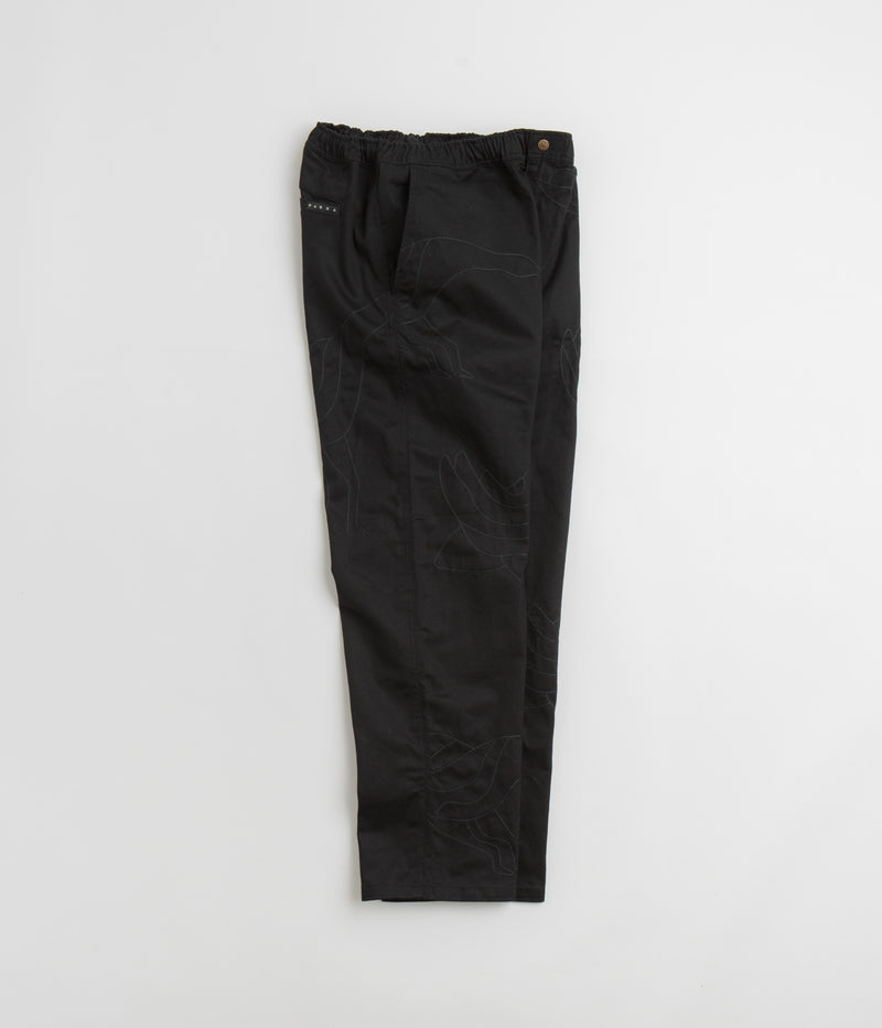 by Parra Stitched Up Duck Pants in Black and Black