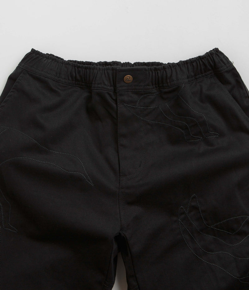 by Parra Stitched Up Duck Pants in Black and Black