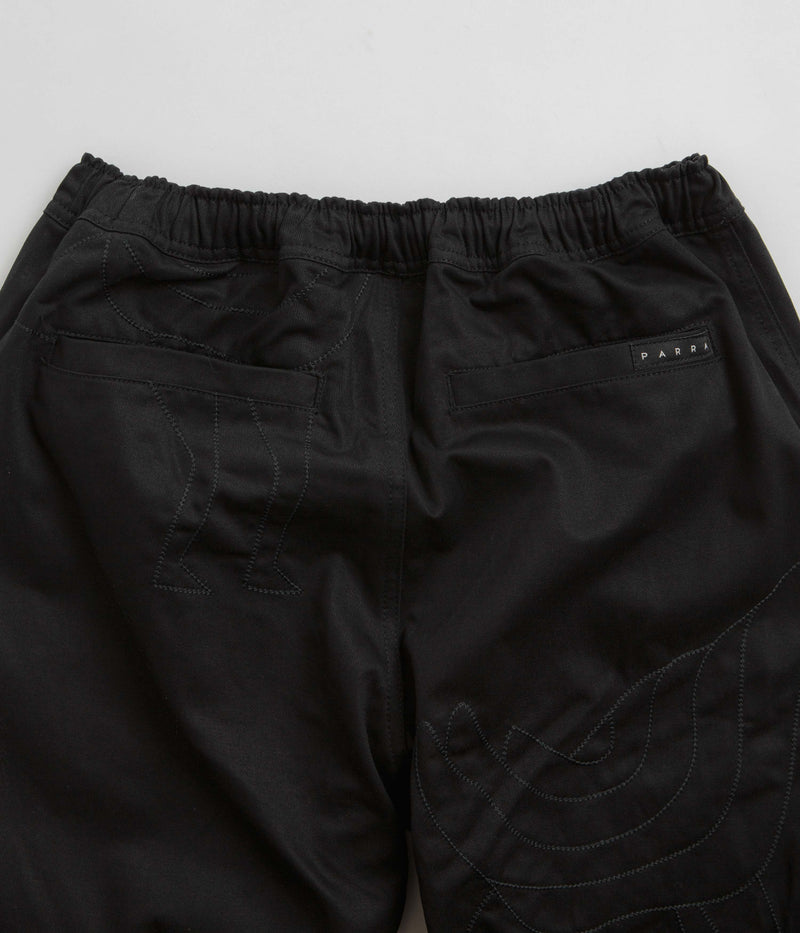 by Parra Stitched Up Duck Pants in Black and Black