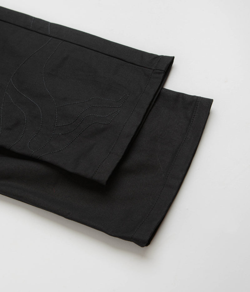 by Parra Stitched Up Duck Pants in Black and Black